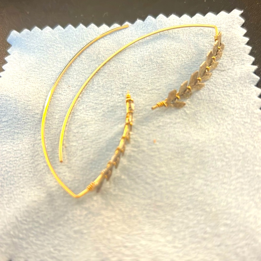 New leaf earrings